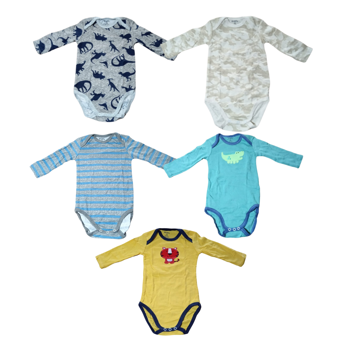 Bodies Redkite de niño manga larga (Pack de 5)