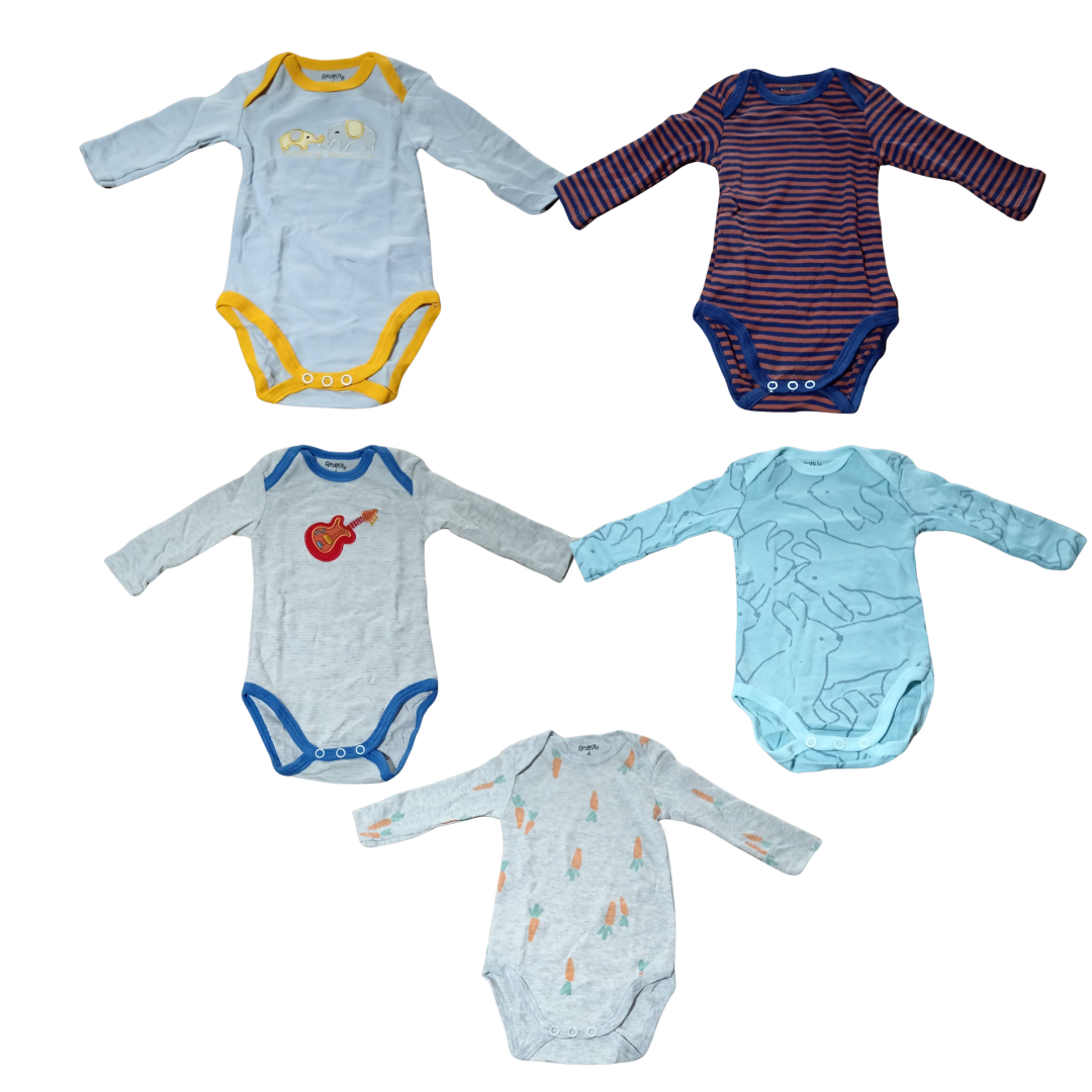 Bodies Redkite de niño manga larga (Pack de 5)