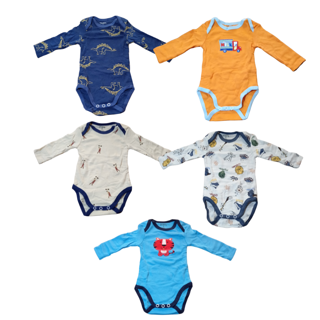 Bodies Redkite de niño manga larga (Pack de 5)