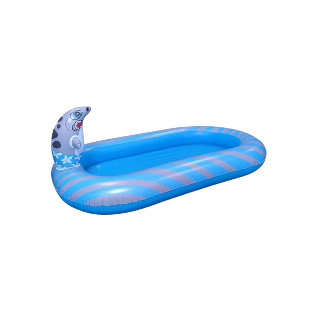 Piscina inflable rociadora Tiburón