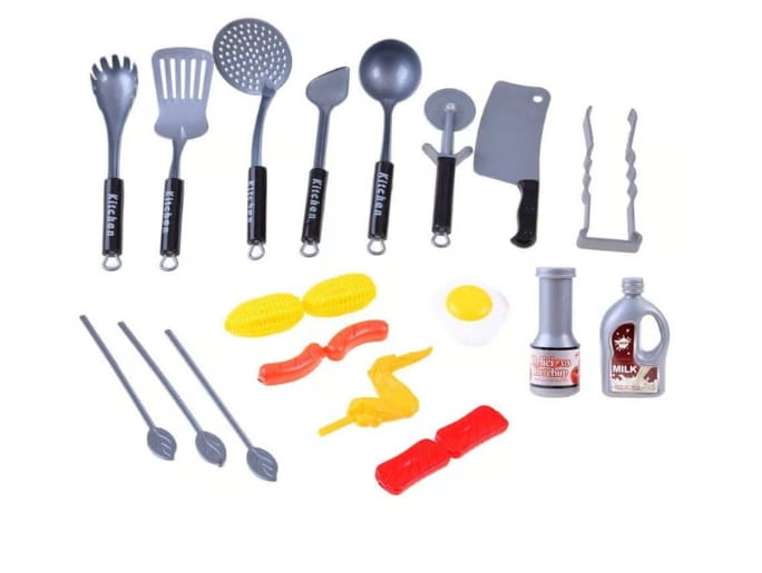 Set de cocina de juguete de 36 piezas