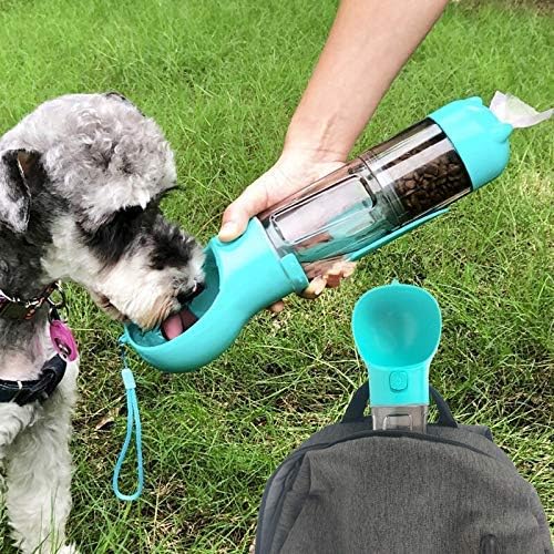 Botella dispensadora de alimento y agua para mascotas