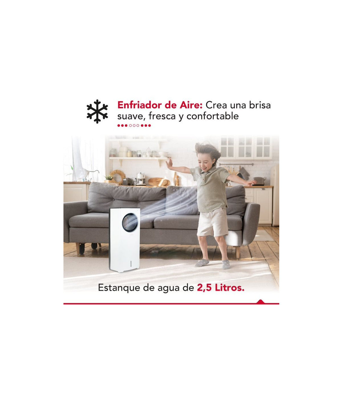 Enfriador Sin Aspas 2.5L Thorben Compact Air Cyclone