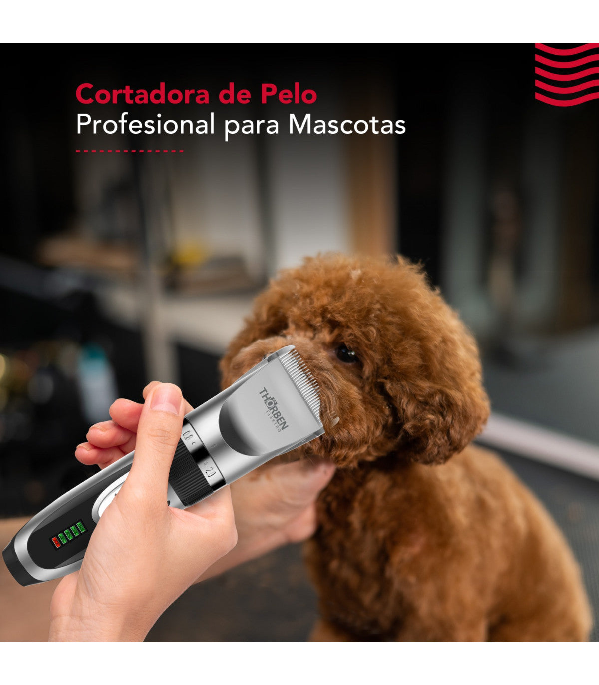 Máquina corta pelo Thor Cordless USB Pet Clipper