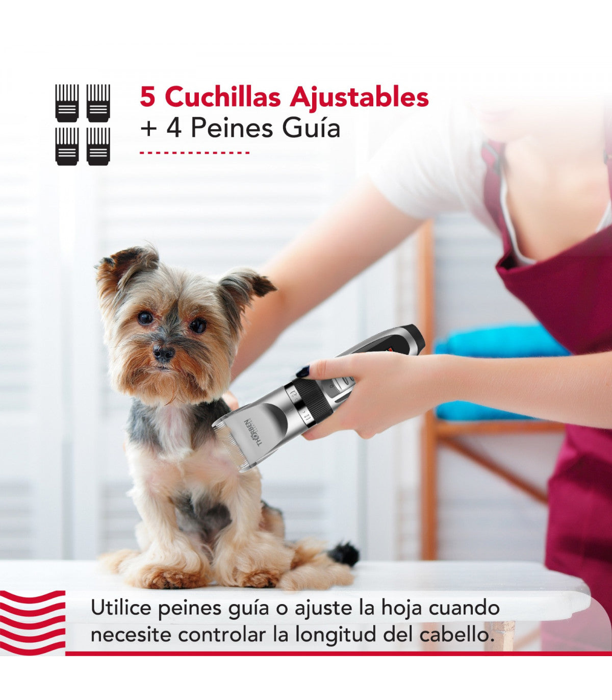 Máquina corta pelo Thor Cordless USB Pet Clipper