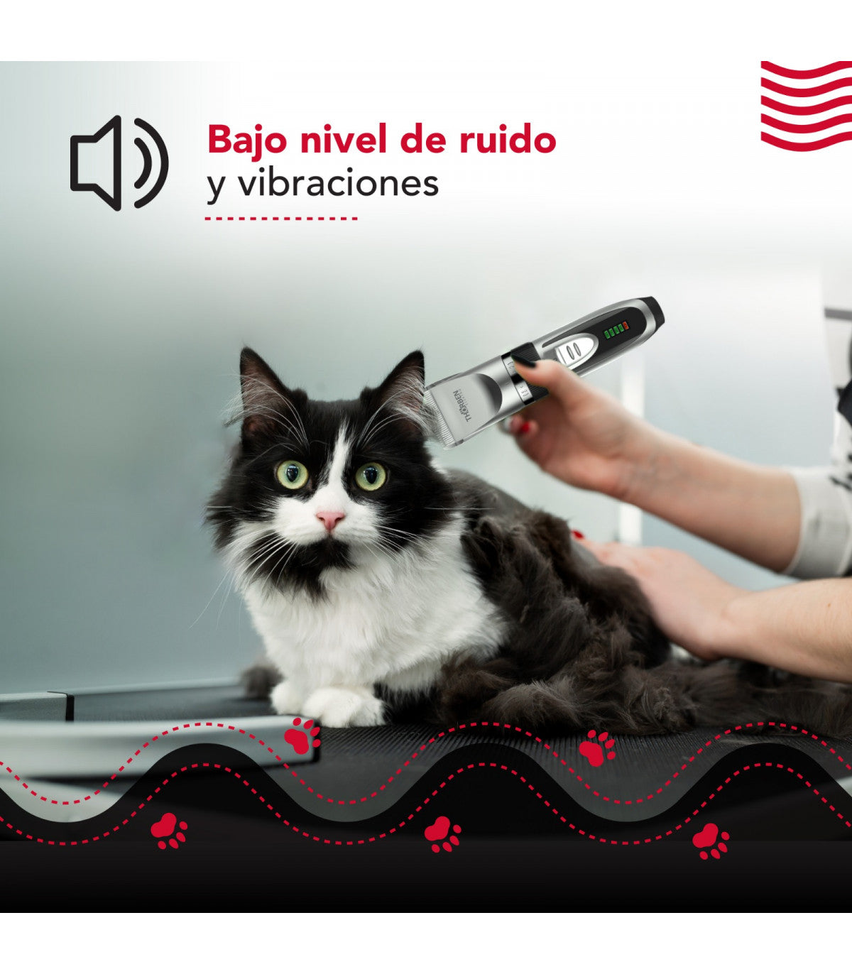 Máquina corta pelo Thor Cordless USB Pet Clipper