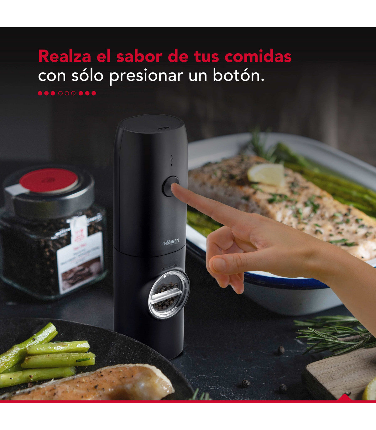 Moledor de especias Thorben Usb Grinder Set