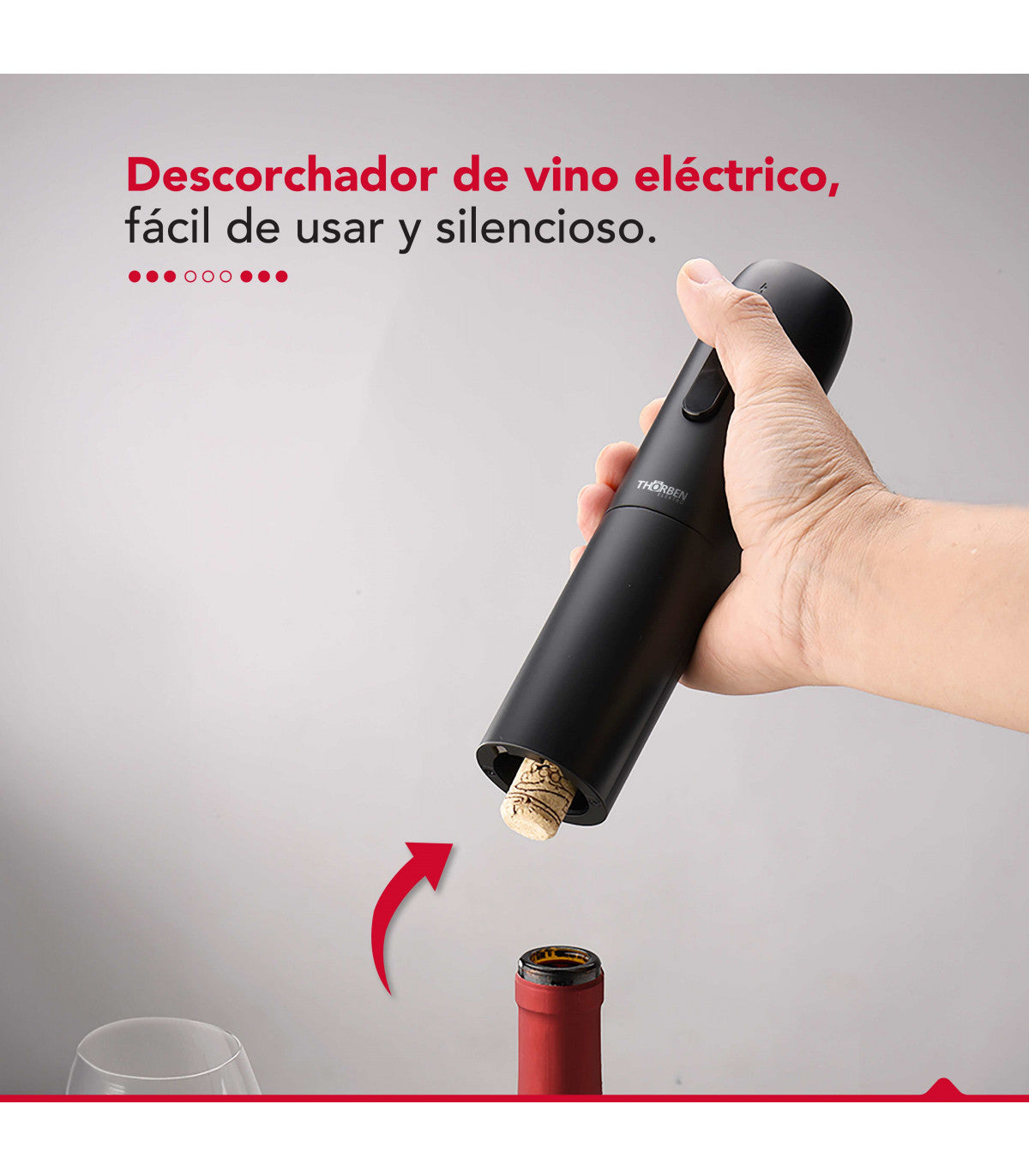 Descorchador de vino Thorben Usb Wine Set