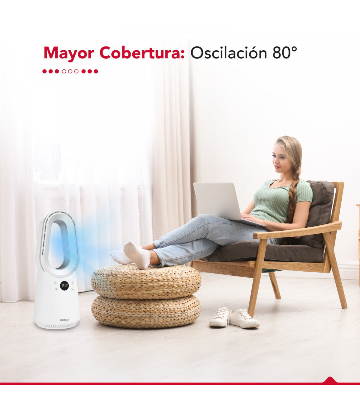 Ventilador sin Aspas portátil Thorben Bladeless Digifan