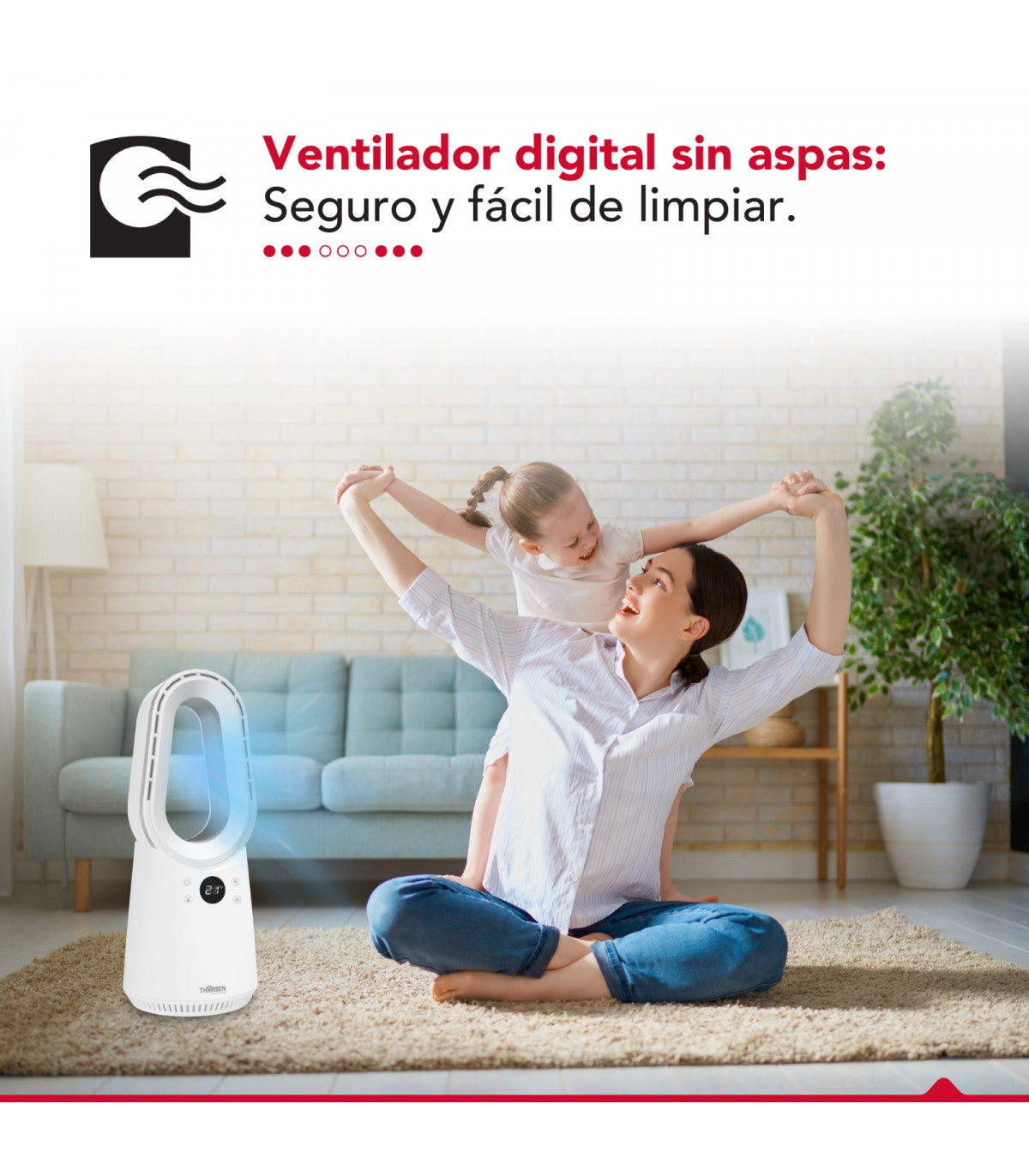 Ventilador sin Aspas portátil Thorben Bladeless Digifan